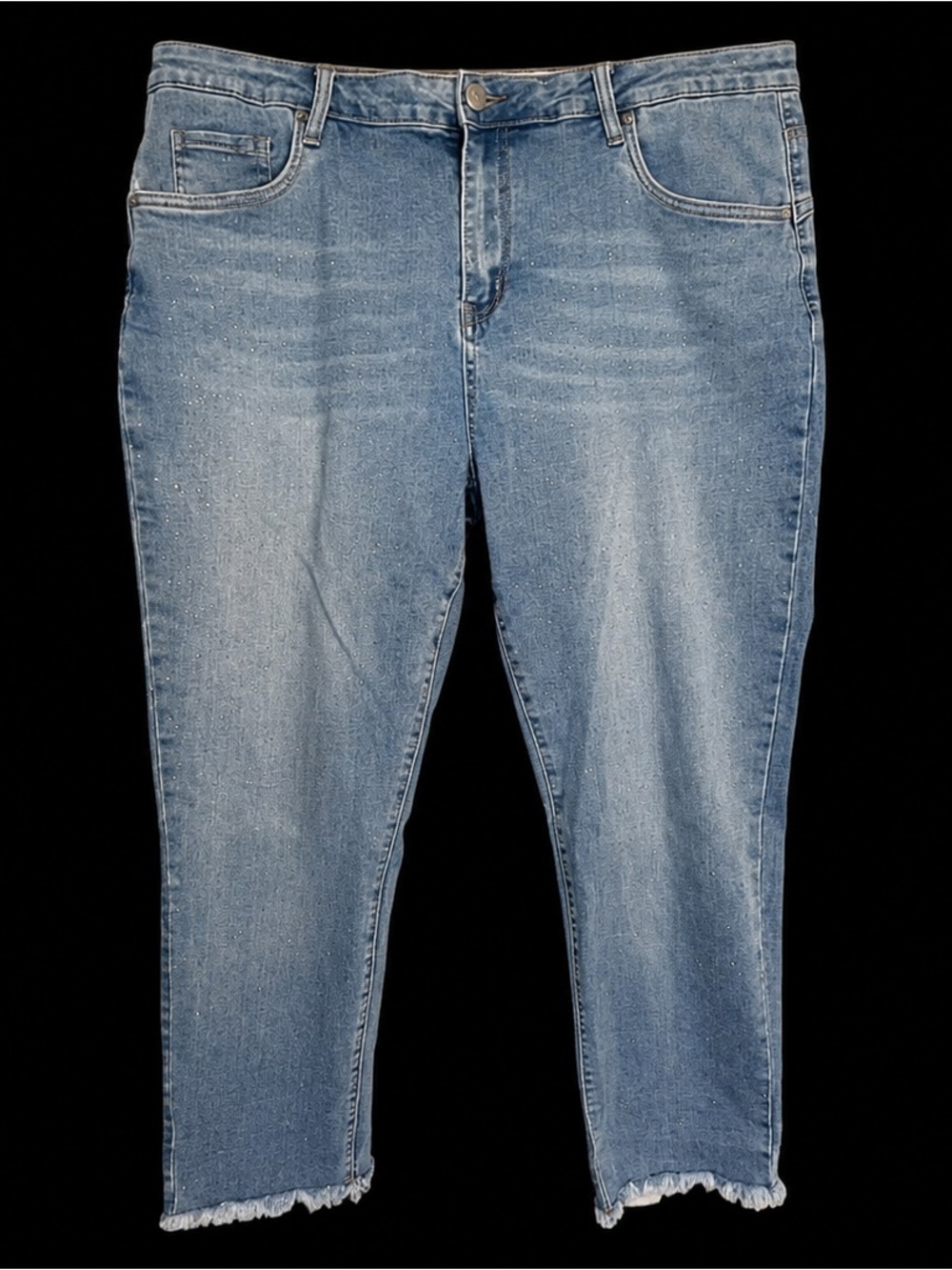 Coco + Carmen Faded Light Blue Straight-Leg Jeans
